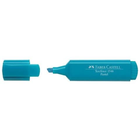 ver Faber Castell Textliner 46 Pastell Evidenziatore Punta A Scalpello 1/5 Mm Turchese Conf 10 Pz. - Foto 1