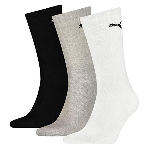 Crew Calzini Da Sport, Bianco (blanc / gris / noir), 47/49 It Uomo - Foto 2