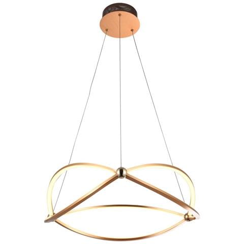 Lampada A Sospensione A Led Integrata, Oro Rosa - Foto 7