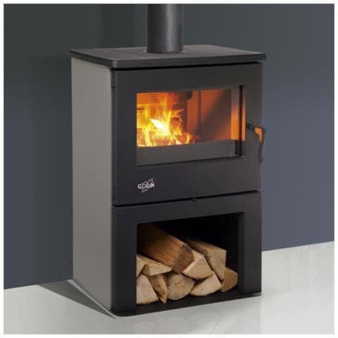 Stufa A Legna In Ghisa 8,5kw Grigio Argento - 362113grisarg - Foto 1