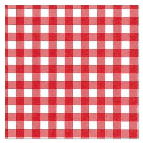 87102 Tovagliolo Di Carta Carta Velina Rosso, Bianco 100 Pz - Foto 1