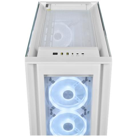 Case per PC iCUE 5000X RGB QL Edition Mid-Tower ATX in Vetro Temperato Colore Bianco - Foto 3