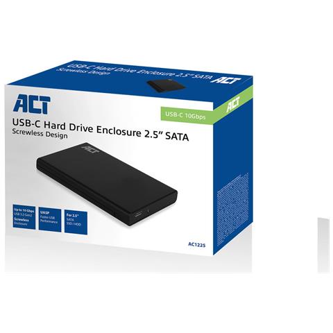 AC1225 contenitore di unità di archiviazione Box esterno HDD /SSD Nero 2.5" - Foto 2