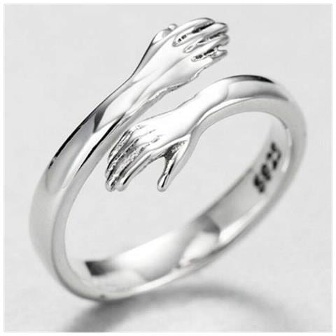 Anello Abbraccio Color Argento   2 Pacchi - Foto 7