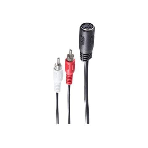Bs10501 Cavo Audio 0,2 M Din (5-pin) 2 X Rca Nero - Foto 1