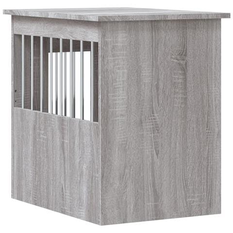 Gabbia Cani Da Arredamento Grigio Sonoma 45x62x59cm Multistrato - Foto 7