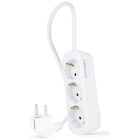 Ciabatta Multipresa Nanocable 10.38.0003-ns 3680 W 250 V 1,4 M - Foto 1