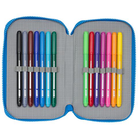 Astuccio Doppio Donald Azzurro 12.5 X 19.5 X 4 Cm (28 Pezzi) - Foto 2