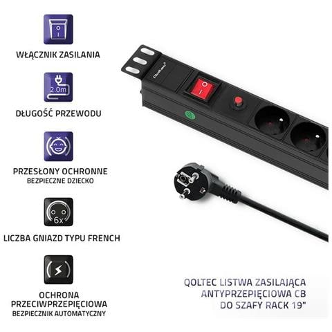 Multipresa 19' 6 Tomas Schuko 53995 (2 M) - Foto 2