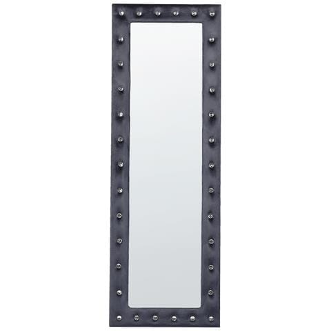 Specchio Da Terra Velluto Grigio Scuro 50 X 150 Cm Ansouis - Foto 8