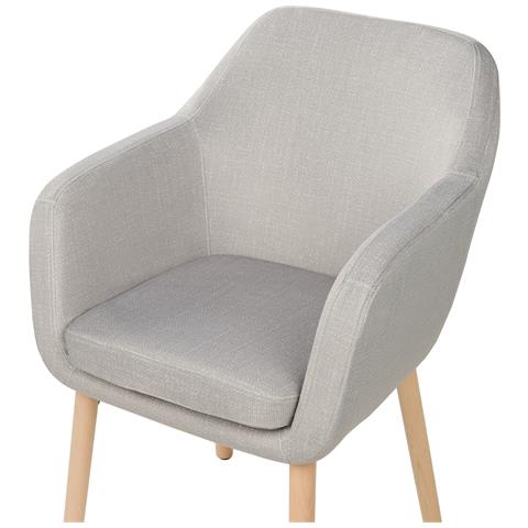 Sedia Da Pranzo Velluto Tortora Yorkville Ii - Foto 2