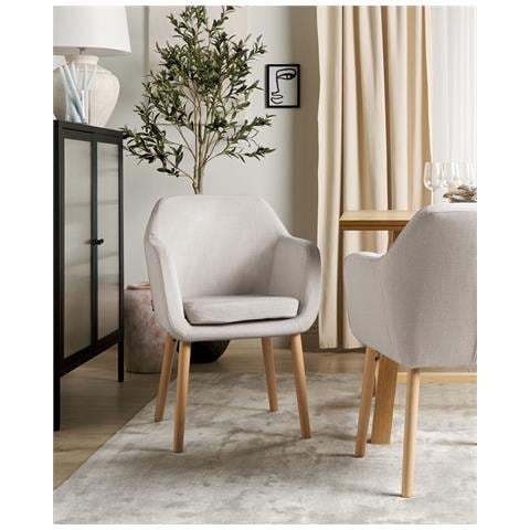 Sedia Da Pranzo Velluto Tortora Yorkville Ii - Foto 1