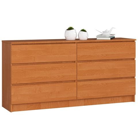 Cassettiera K160, 6 cassetti, 160x40x77 cm, Colore Ontano - Foto 1
