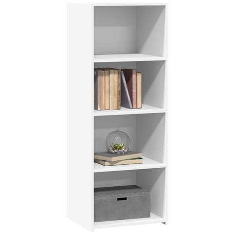 Credenza Bianca 45x41x124cm In Legno Multistrato - Foto 3