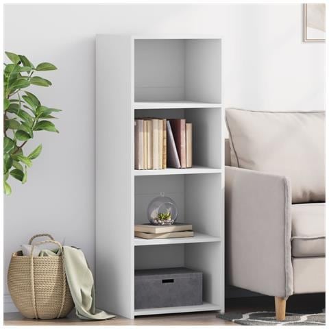 Credenza Bianca 45x41x124cm In Legno Multistrato - Foto 1