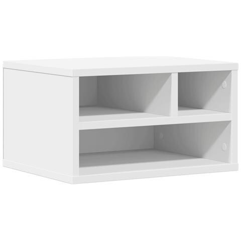 Supporto Per Stampante Bianco 40x32x22,5 Cm Legno Multistrato - Foto 1