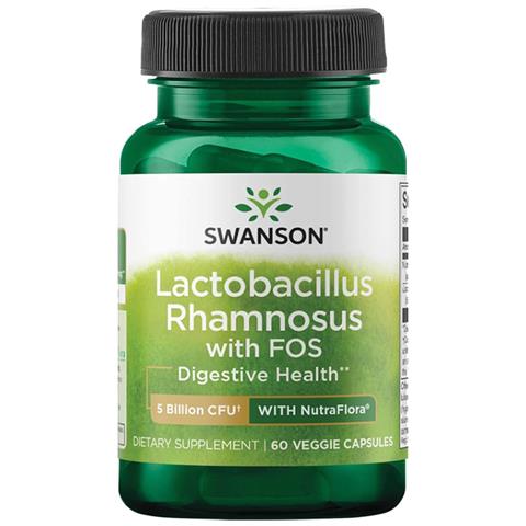 Lactobacillus Rhamnosus Con Fos 60 Capsule Vegane Swanson Health Products - Foto 1