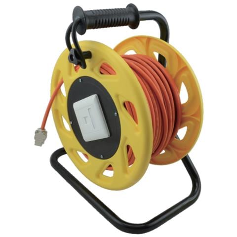 Avvolgicavo, Cavo Di Rete Cat 7a, Mobile, Arancione /giallo, 50,0 M - Foto 1