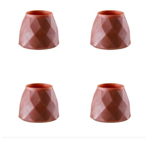 4 Pezzi Proteggi Gambe Sedie In Silicone, Proteggi Pavimento Per Gambe Mobili Per Pavimenti In Legno Coffee - Foto 1