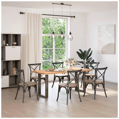 Gambe Tavolo Pranzo A U 2 Pz 50x(72-73) Cm Acciaio - Foto 2