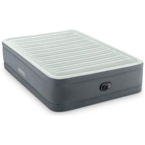 Set Materassino Gonfiabile - 191x137x46 Cm - Grigio - Include Accessori Coordinati Cb19 - Foto 2