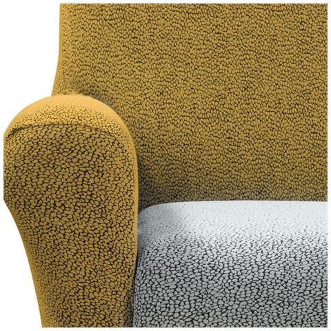 Copridivano Elasticizzato Cosmic In Cotone Colore Giallo Misura 4 Posti - Foto 2