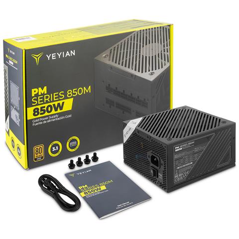 Alimentatore Fonte Di Alimentazione 850w Certificazione 80 Plus Gold Modello Yfg-8503m-p1 Full-modular - Foto 1
