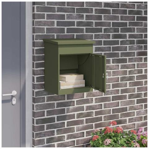 Cassetta per pacchi Oliver verde 44 x 35 x 59 cm Acciaio - Foto 2