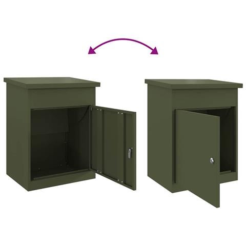 Cassetta per pacchi Oliver verde 44 x 35 x 59 cm Acciaio - Foto 9