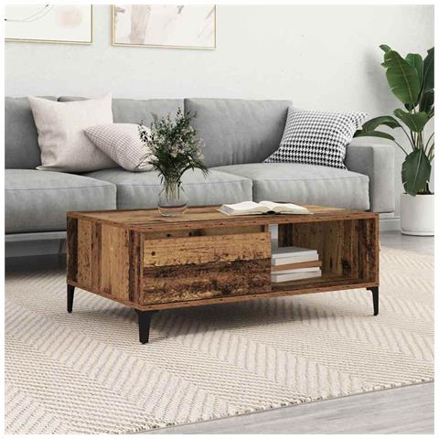 Tavolino da salotto Legno vecchio 90 x 60 x 35 cm - Foto 2