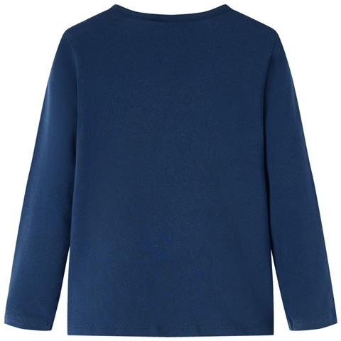 Maglietta da Bambina a Maniche Lunghe Blu Marino 116 - Foto 2