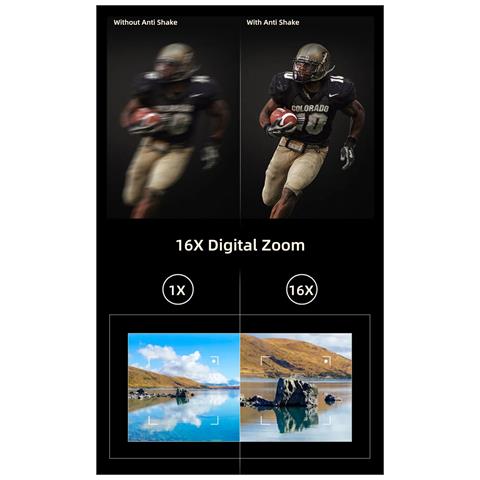 Fotocamera Digitale 4k 48mp Con Schermo Ribaltabile Da 3"" E Funzioni Di Scatto Intelligenti Nera - Foto 7