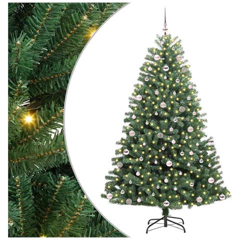 Albero di Natale Artificiale con Rami Pieghevoli Verde 240 cm - Foto 1