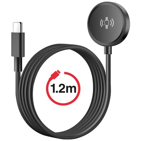 Caricatore Magnetico Da 2,5 W Per Galaxy Watch Con Cavo Usb-c Da 1,2 M Antinodo, Nero - Foto 2