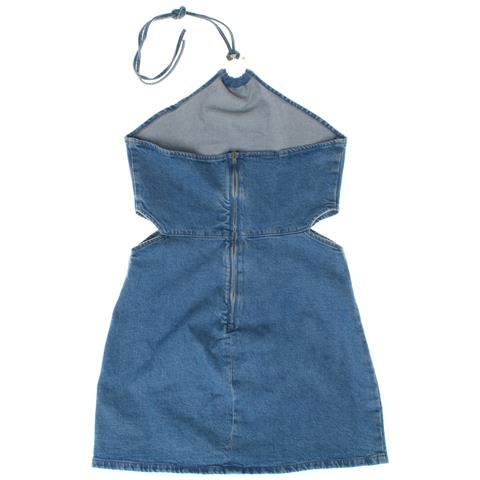 Abito Corto In Denim 664977 Donna - Foto 4