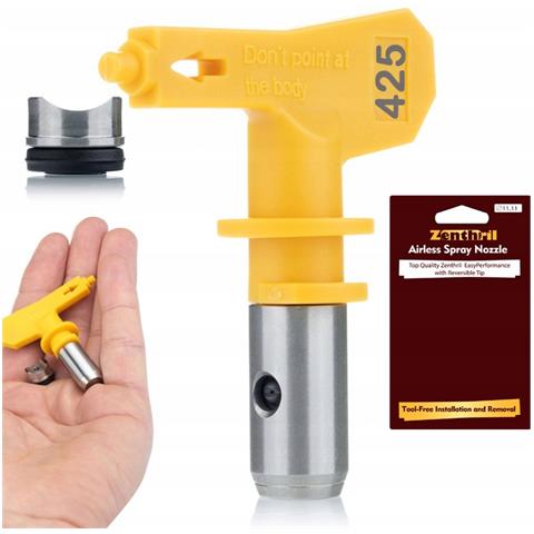 Ugello Di Spruzzatura Alta Pressione Zenthril Easyperformance 425 - Larghezza 20 Cm | Compatibile Con Graco, Titan, Wagner | Qualita E Durata - Foto 1