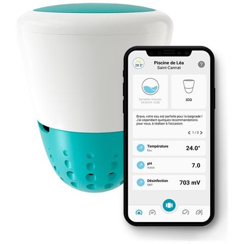 Analizzatore D'acqua Collegato Per Piscine A Cloro-bromo + Kit Di Calibrazione - Ico Pool V2 Cl-br Essential+ - Foto 2