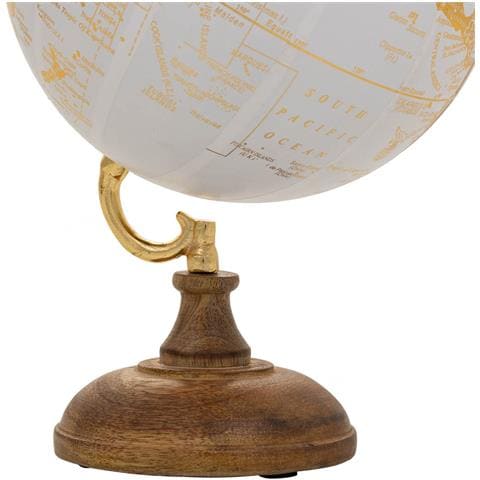 Mappamondo In Plastica Con Base In Legno Marrone D15x20h - Foto 7