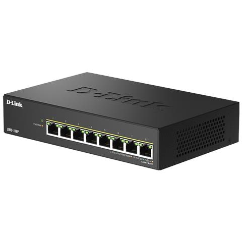 DMS-108P /E switch di rete Non gestito 2.5G Ethernet (100/1000/2500) Supporto Power over Ethernet (PoE) Nero - Foto 2