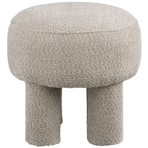 Pouf Canberra In Poliestere Sabbia Scuro — Ø43×43 Cm, Hn1258 - Foto 2
