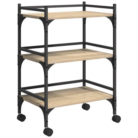 Carrello da Cucina Rovere Sonoma 50 x 35 x 75,5 cm - Foto 1