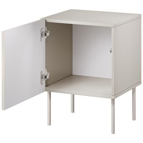 Comodino 2 pezzi ISLA 44,5x40x59 cashmere opaco - Foto 2