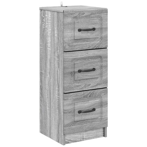Mobile con Cassetti Grigio Sonoma 33 x 34,5 x 87 cm - Foto 1