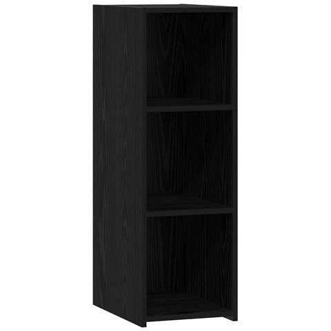 Credenza Rovere Nero 30 x 41 x 93 cm Legno ingegnerizzato - Foto 1