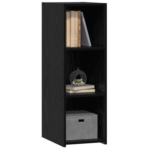 Credenza Rovere Nero 30 x 41 x 93 cm Legno ingegnerizzato - Foto 2