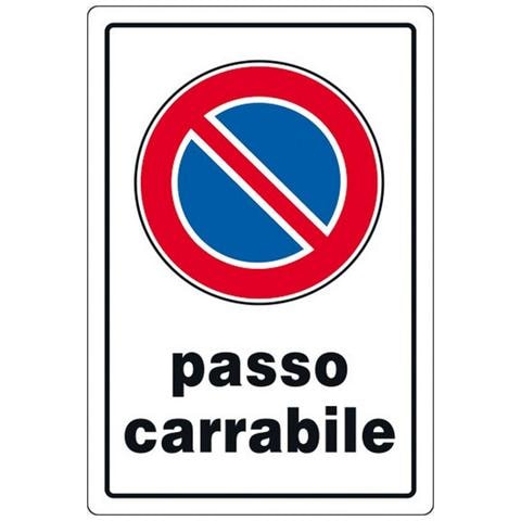 Cart. "passo Carrabile" 30x20pl - Foto 1