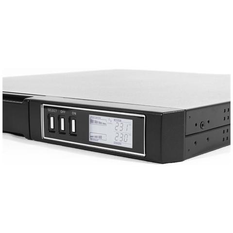 Line-interactive UPS Dialog Vision DVR 800 - 800 VA / 540 W - 1U Rack-Montabile - 6 Ora Valve-regulated Lead Acid (VRLA) - 294 V AC - 4 x IEC 60320 C13 - Sovraccarico, - Cortocircuito, - Sovratensione, - Sottotensione, - Batteria Ridotta, - Over Temperature, - EMI, - Sovratensione, - Spike, - C - Foto 4