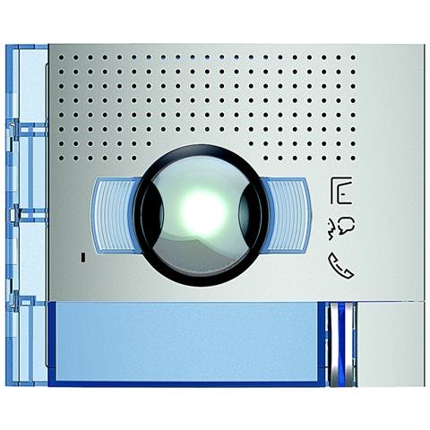 Frontale A / v Grandangolare 1 Pulsante Su Colonna Singola Finitura Allmetal - Foto 1