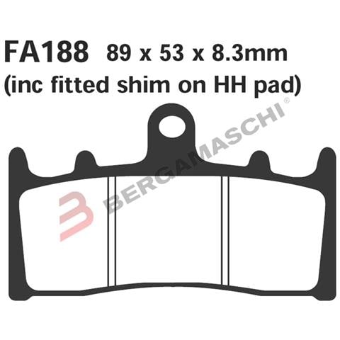 B1r R1818800 Pastiglie Hh Suzuki Gsx-r 100001- Ant. Fa188hh - Foto 1