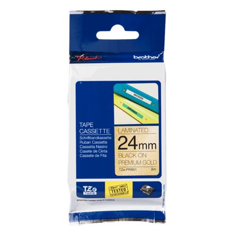 TZe-PR851 nastro per etichettatrice Nero dorato - Foto 2